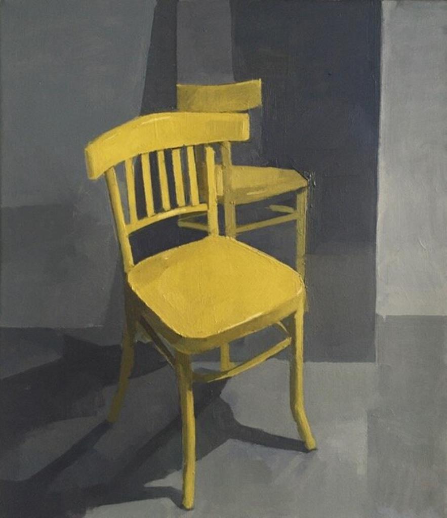 Jason Line (1965) - Chaise jaune devant un miroir